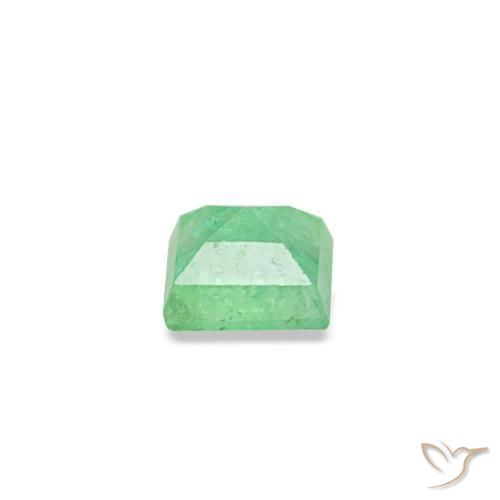 Smeraldo naturale verde da 0,09 ct, quadrato, VS-SI