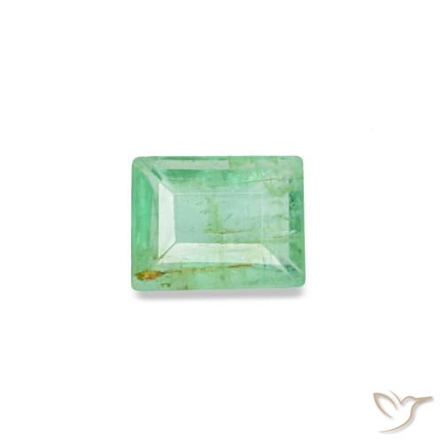 0.12ct verde smeraldo, baguette, SI