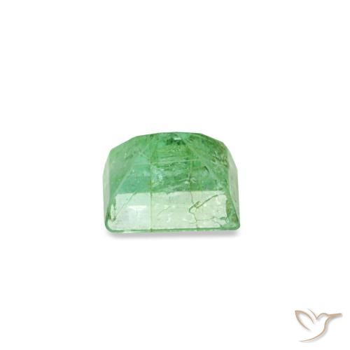 Smeraldo naturale verde da 0,16 ct, baguette, SI