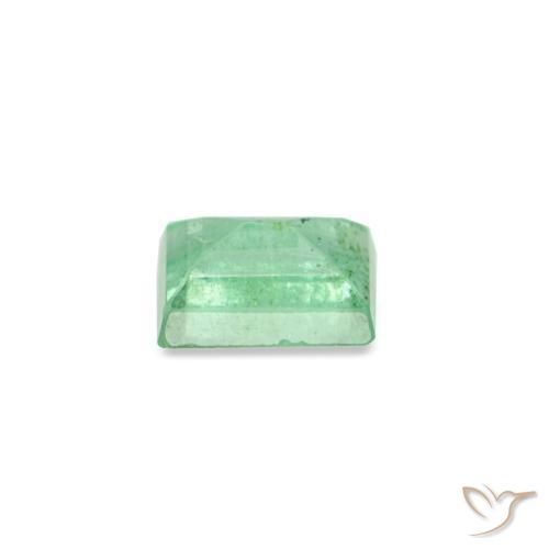 Smeraldo naturale verde da 0,15 ct, baguette, SI
