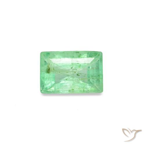 0.14ct verde smeraldo, baguette, SI