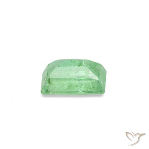 Smeraldo naturale verde da 0,14 ct, baguette, SI