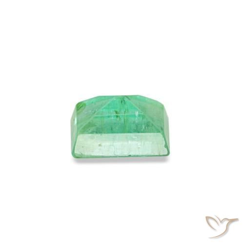 Smeraldo naturale verde da 0,15 ct, baguette, SI