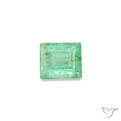 0.13ct verde smeraldo, baguette, SI