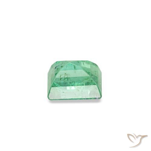 Smeraldo naturale verde da 0,15 ct, baguette, SI