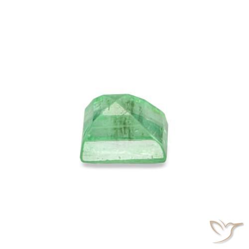 Smeraldo naturale verde da 0,16 ct, baguette, SI