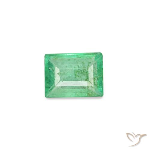 0.12ct verde smeraldo, baguette, SI