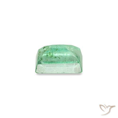 Smeraldo naturale verde da 0,14 ct, baguette, SI