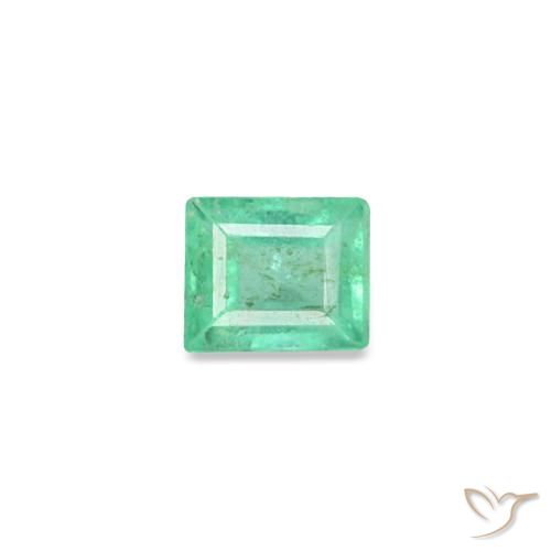 0.11ct verde smeraldo, baguette, SI