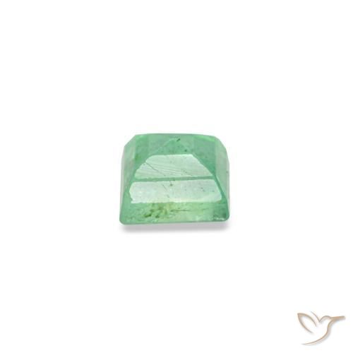 Smeraldo naturale verde da 0,14 ct, baguette, SI