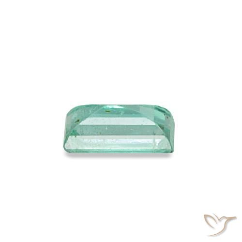 Smeraldo naturale verde da 0,13 ct, baguette, VS-SI