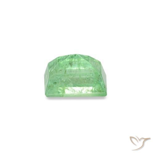 Smeraldo naturale verde da 0,18 ct, baguette, VS-SI