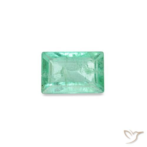 0.16ct verde smeraldo, baguette, SI