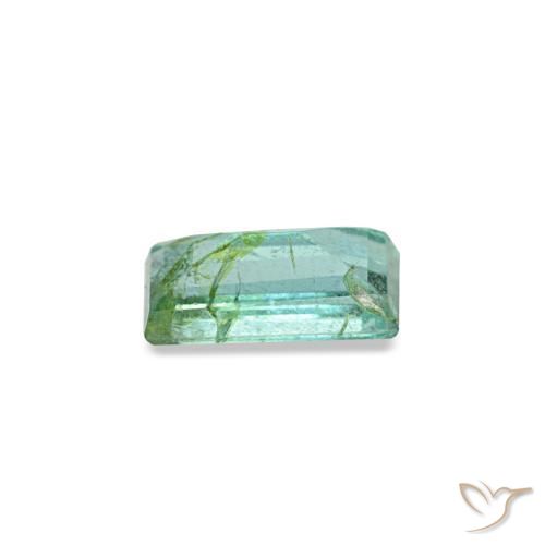 Smeraldo naturale verde da 0,14 ct, baguette, SI