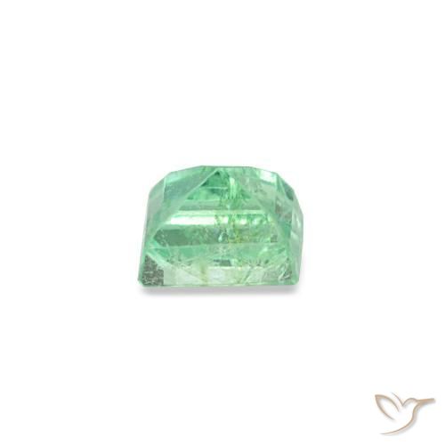Smeraldo naturale verde da 0,15 ct, baguette, VS-SI