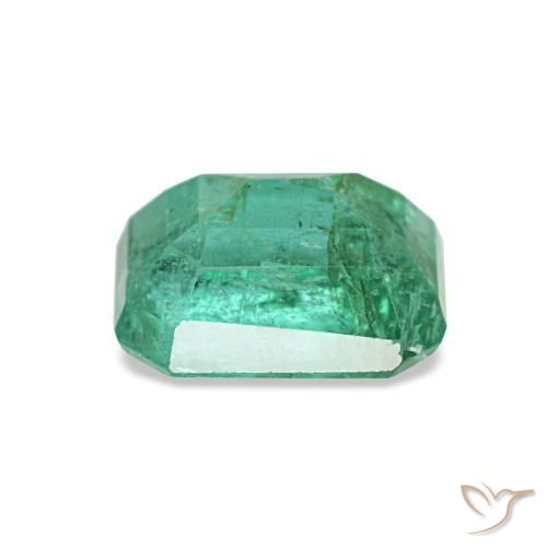 Smeraldo naturale verde da 0,72 ct, taglio smeraldo, VS