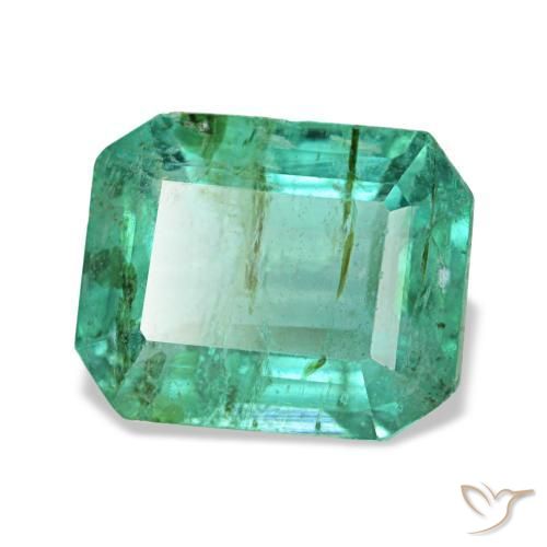 Smeraldo naturale verde da 1,84 ct, taglio smeraldo, VS-SI