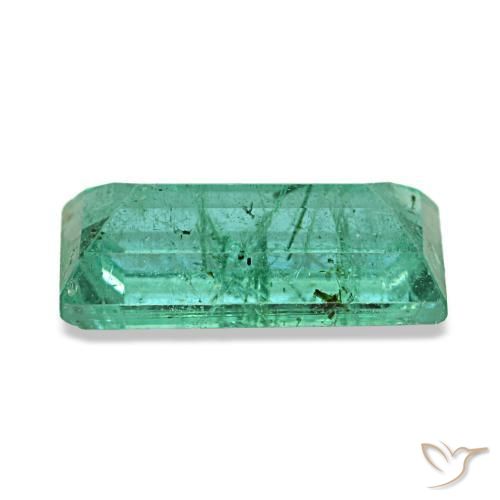 Smeraldo naturale verde da 1,46 ct, baguette, VS-SI