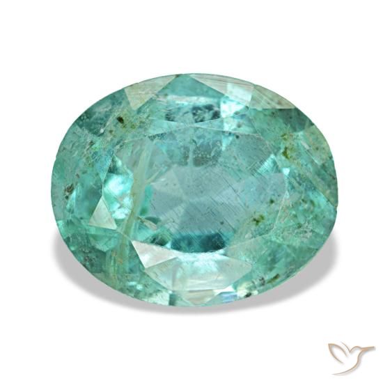 Smeraldo naturale verde da 2,24 ct, taglio ovale, VS-SI