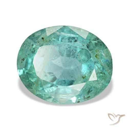 Smeraldo naturale verde da 2,24 ct, taglio ovale, VS-SI