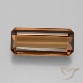 7.10ct Naturale marrone pecan Enstatite, Taglio smeraldo, VS