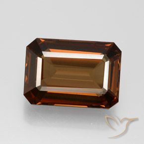 6.69ct Naturale Marrone rossastro Enstatite, Taglio smeraldo, VVS