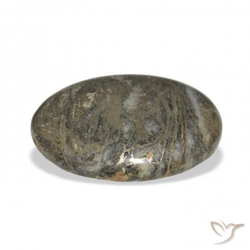 Feather Pyrite Bronzo Nerastro naturale da 37.90 ct, Ovale, Opaco