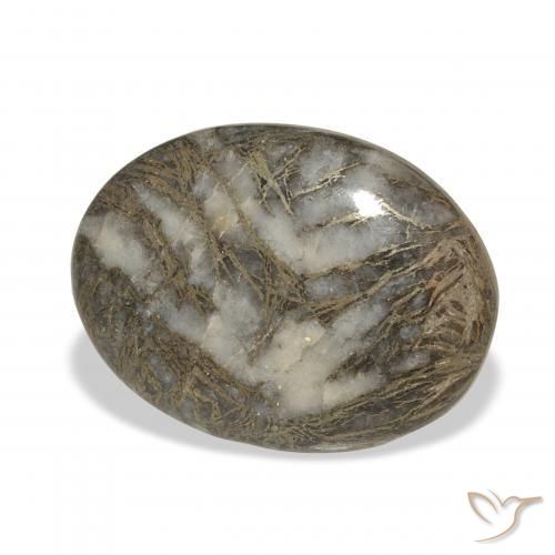 Feather Pyrite Nero con Bronzo naturale da 23.93 ct, Ovale, Opaco