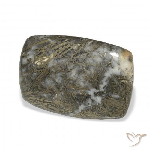 Feather Pyrite Nero con Bronzo naturale da 32.71 ct, Cuscino, Opaco