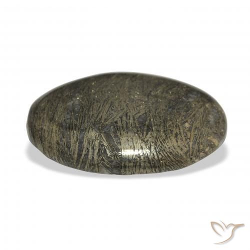 Feather Pyrite Bronzo Nerastro naturale da 36.99 ct, Ovale, Opaco
