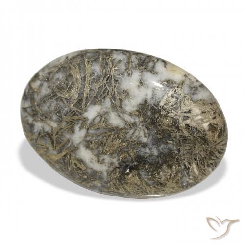 Feather Pyrite Multicolore naturale da 30.97 ct, Ovale, Opaco