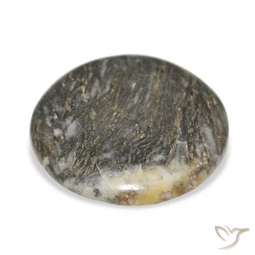 Feather Pyrite Multicolore naturale da 35.90 ct, Rotondo, Opaco