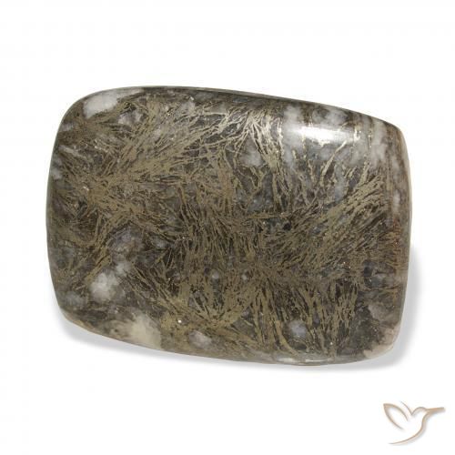 Feather Pyrite Multicolore naturale da 30.63 ct, Cuscino, Opaco