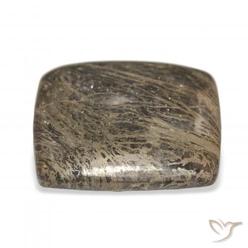 Feather Pyrite Multicolore naturale da 32.15 ct, Cuscino, Opaco