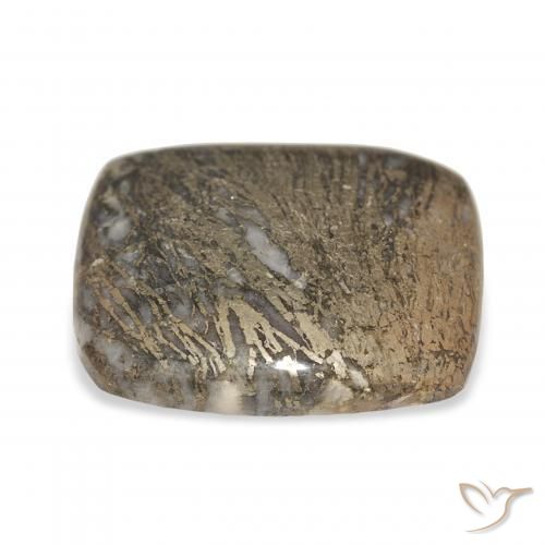 Feather Pyrite Multicolore naturale da 32.54 ct, Cuscino, Opaco