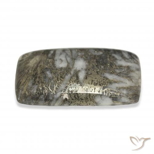 Feather Pyrite Multicolore naturale da 36.96 ct, Cuscino, Opaco