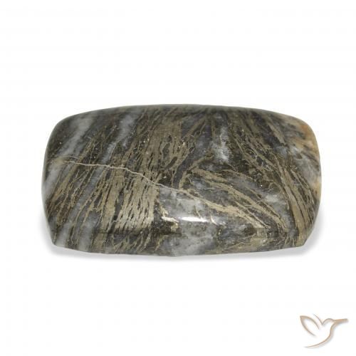 Feather Pyrite Multicolore naturale da 25.34 ct, Cuscino, Opaco
