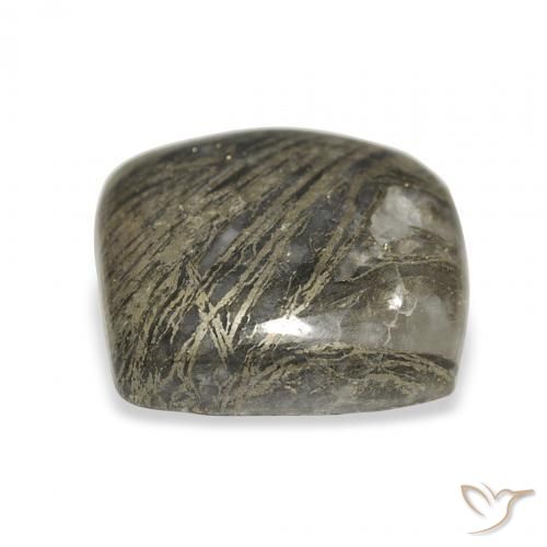 Feather Pyrite Multicolore naturale da 12.76 ct, Cuscino, Opaco