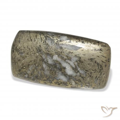 Feather Pyrite Multicolore naturale da 32.65 ct, Cuscino, Opaco