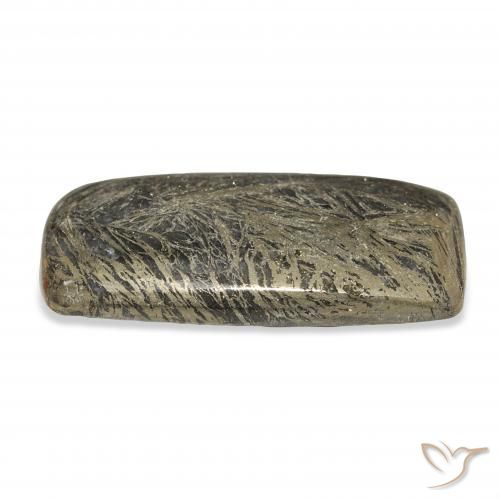 Feather Pyrite Multicolore naturale da 28.89 ct, Cuscino, Opaco