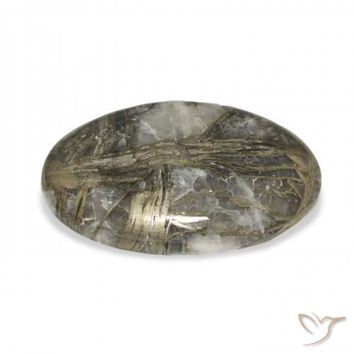 Feather Pyrite Multicolore naturale da 23.16 ct, Ovale, Opaco
