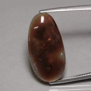 Agata di fuoco naturale multicolore da 10,63 ct, trasparente, trasparente/traslucido