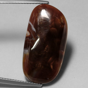 Agata di fuoco naturale multicolore da 11,99 ct, trasparente, trasparente/traslucido