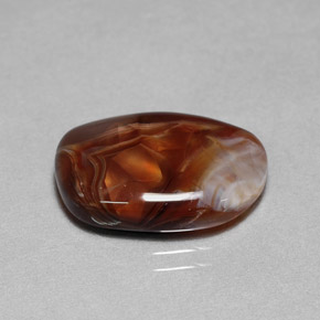Agata di fuoco naturale multicolore da 7,85 ct, trasparente, trasparente/traslucido