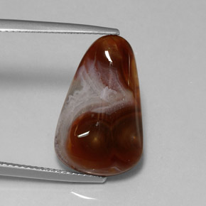 Agata di fuoco naturale multicolore da 8,39 ct, trasparente, trasparente/traslucido