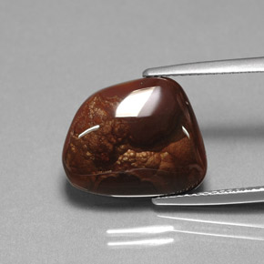 Agata di fuoco naturale multicolore da 7,31 ct, trasparente, trasparente/traslucido