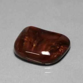 Agata di fuoco naturale multicolore da 9,24 ct, trasparente, trasparente/traslucido