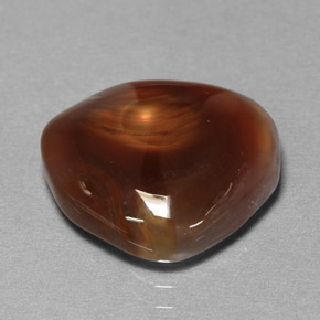 Agata di fuoco naturale multicolore da 8,20 ct, trasparente, trasparente/traslucido