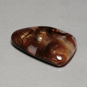 Agata di fuoco naturale multicolore da 11,86 ct, trasparente, trasparente/traslucido