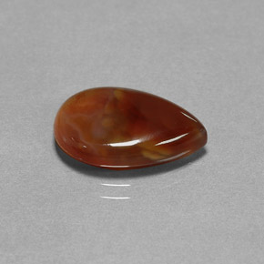 Agata di fuoco naturale multicolore da 5,11 ct, trasparente, trasparente/traslucido